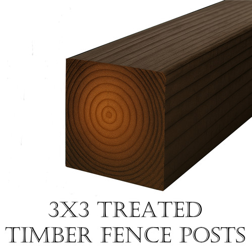 4ft wooden fence post timber - wooden,