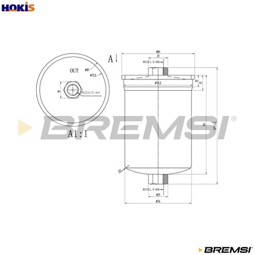 Fuel filter fe1519 - fuel, ferrari