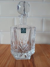 Thomas Webb Hexagonal Whisky/Spirit Decanter Lead Crystal/Glass Heavy Imaculate