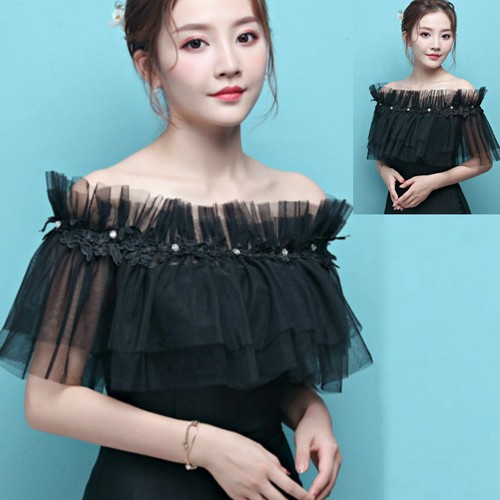 Bride lace off shoulder - lace,