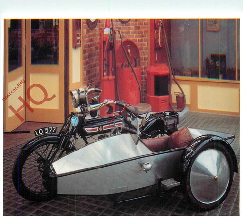 Picture postcard motorcycle - picture, postcard: