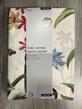 Marks & Spencer Floral Pure Cotton Design Bedset - King Size - Brand New