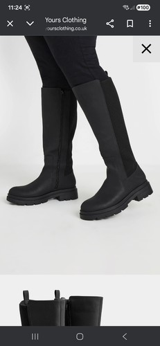 Wide calf knee - high, boots