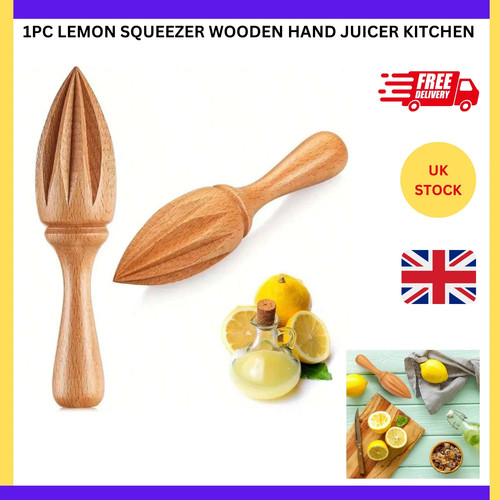Lemon squeezer wooden hand - lemon,