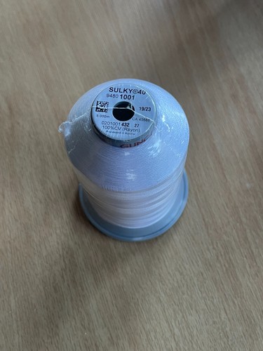1001 white sulky rayon thread - sulky,