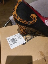 Size 8 Wide Fit Joe Browns Shoes  Black Cat Court Shoe - New and Unworn