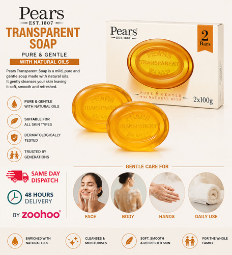 Pears transparent soap x - 2,