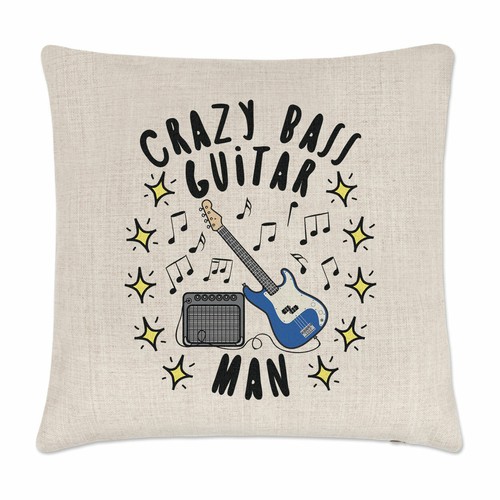 Crazy bass guitar man - guitar, stars