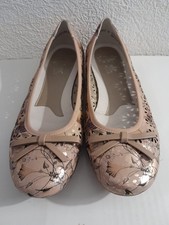 Rieker Antistress Gold Floral Flat Slip on Shoes size 5