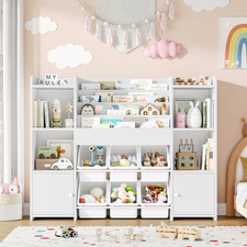 Toy Storage Unit Kids Bookcase