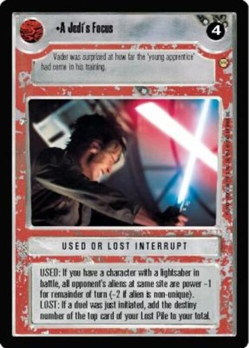 Jedi focus star wars ccg - a,
