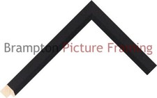 20mm Wide Black Bevel Wood Picture Frame Moulding