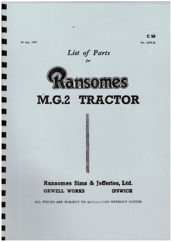 Ransomes crawler tractor - ransomes,