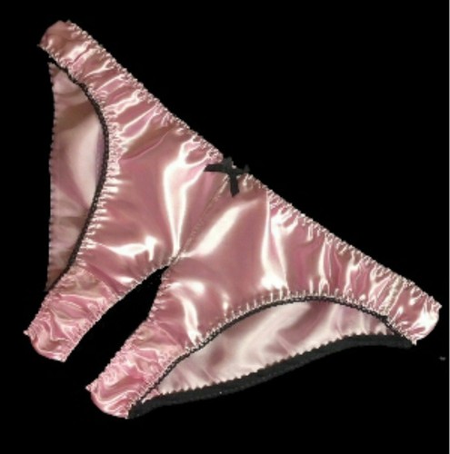 Womens split crotch - split, satin
