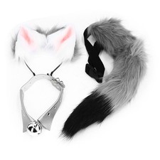 ­Faux Fur Wolf Fox Tail Ears