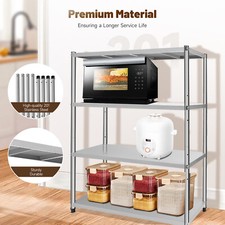 4 Tier Stainless Steel Shelf