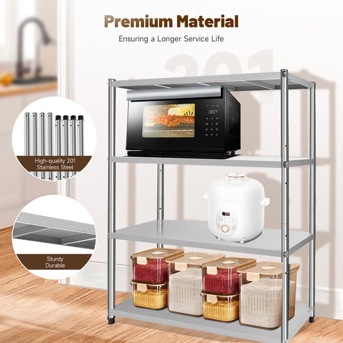Tier stainless steel shelf - steel,
