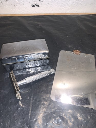 Vintage gillette razor with - vintage,