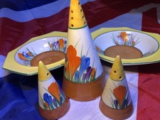 Clarice Cliff 5 Pieces  (