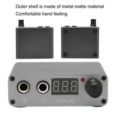 Grey US Plug Professional Tattoo Power Supply Alloy Dual Modes Tattoo Power HOT