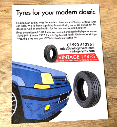 Vintage tyres renault gt - tyres,