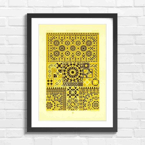 Vintage mauresque islamic tile - mauresque,