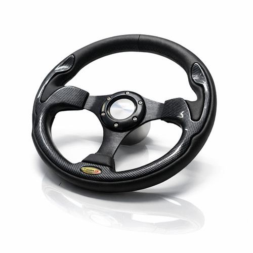 Boat steering wheel black - steering,