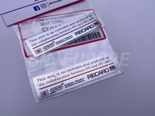 Recaro seat stickers logos - recaro,