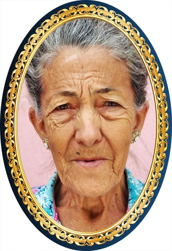 Metal memorial photo plaque - metal,