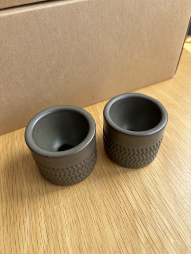Denby egg cups chevron - cups, pattern