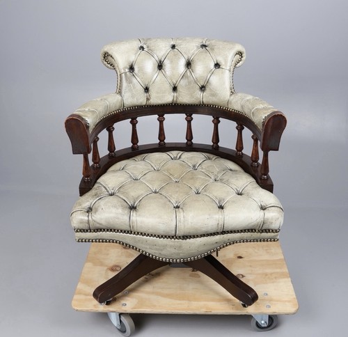 Vintage gray green leather - vintage,