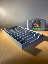 N64 Game Display Storage for 10 Nintendo 64 Cartridges - 10 Games
