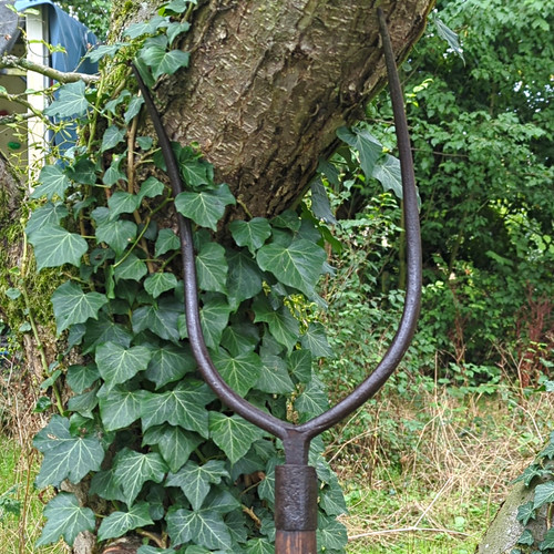 Long handle two tine - long, vintage