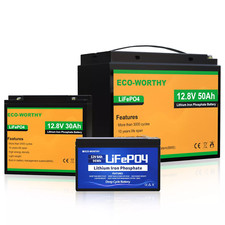 12V 10Ah 20Ah 30Ah 50Ah Lithium Battery LiFePO4 BMS Battery Outboard Camping