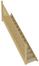 StairBox - Straight Staircase, assembled - Including LH Balustrade