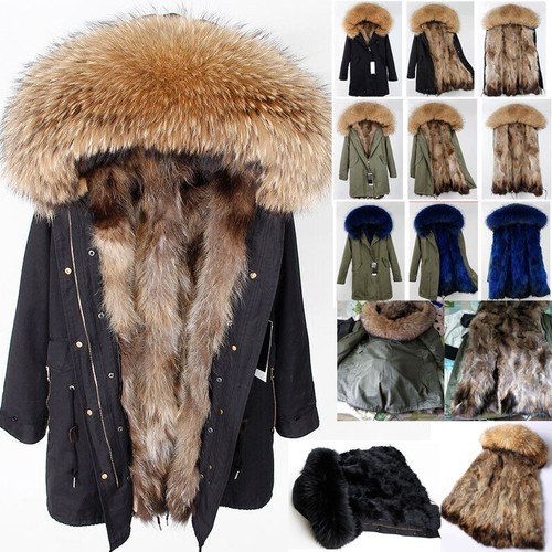 Women warm parka real - warm,