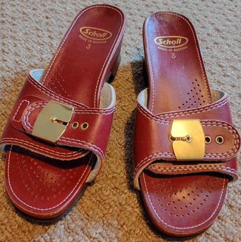 Vintage scholl sandals mules - vintage,