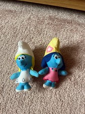 McDonald’s 2 Smurfs plush toys Smurfette and Blossom