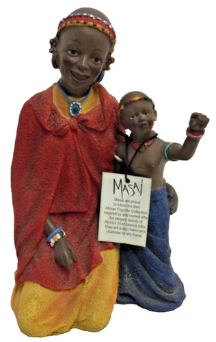 Masai figurines mother child - mother, &