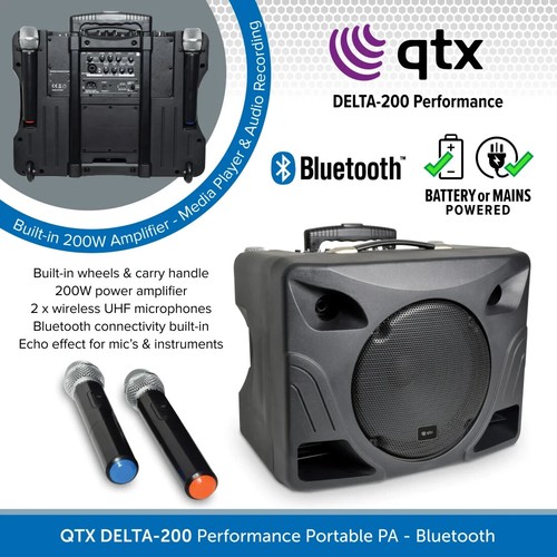 Qtx delta 200 portable - delta-200, pa