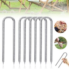 6PCS U-Shaped Rebar Stakes