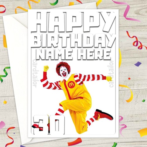Ronald mcdonald personalised - ronald,