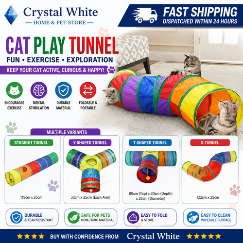 Foldable cat tunnel tube - foldable,