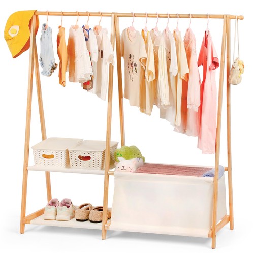 Clothing rack with storage - clothing, 2