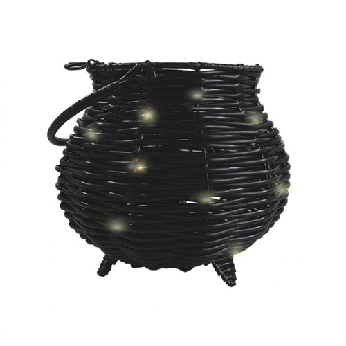Light black woven cauldron - light,