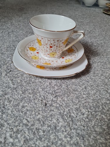 Fine bone bell china trio - fine,