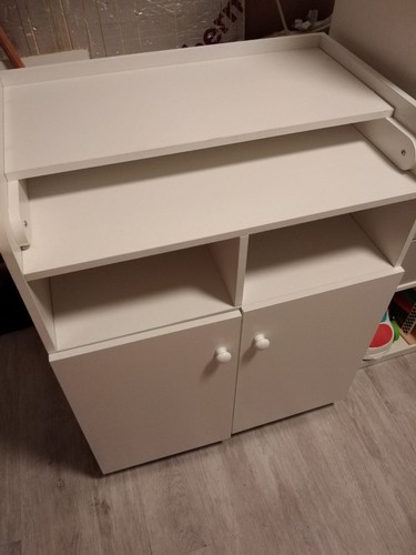 White wooden changing - wooden,