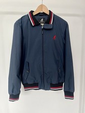 Kangol Black Label Bomber Jacket Mens Small Navy Blue  Zip Up Harrington Style