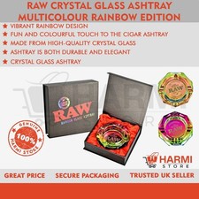 RAW Crystal Glass Ashtray -