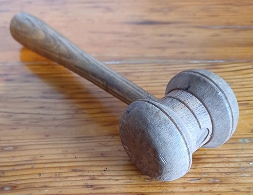Vintage 7in wooden - vintage, mallet